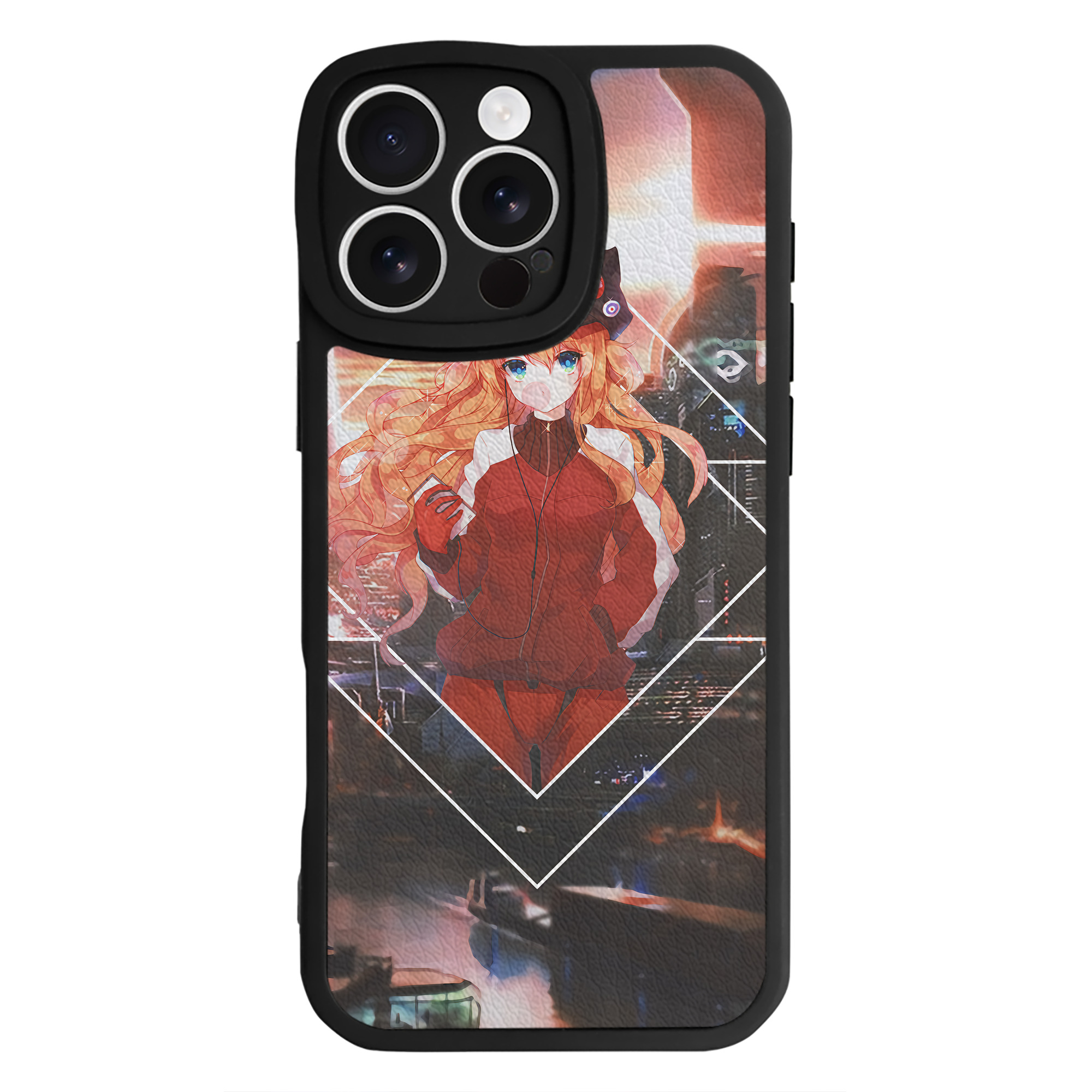 （画像用） EVA 新世紀エヴァンゲリオン 【iPhone 16シリーズ対応】シリコンスマホケース（レザー調） 材質：シリコン